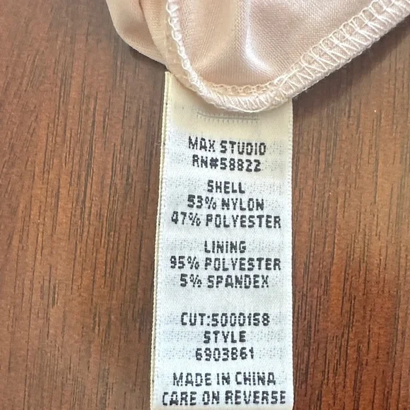 Max Studio Lace Embroidered A-Line Dress – Beige & Teal Floral Size S - Picture 12 of 14